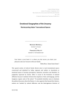Emotional Geographies of the Uncanny: Reinterpreting Italian Transnational Spaces
