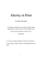 Alterity: Writing Differentness in Print