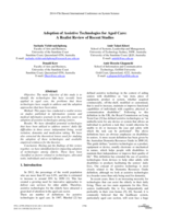 Adoption of Assistive Technologies for Aged Care: A Realist Review of Recent Studies