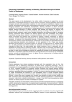 Enhancing Experiential Learning in Planning Education through an Online Toolkit of Resources