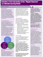 Evaluation of the intervention of the ‘Flipped Classroom’ as a Blended Learning Model