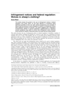 Infringement notices and federal regulation: Wolves in sheep’s clothing