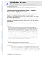 Paediatric Head Injuries Treated in a Children’s Emergency Department from Cluj-Napoca, Romania