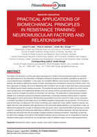Practical Applications of Biomechanical Principles in Resistance Training: Neuromuscular Factors and Relationships