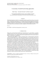 A taxonomy of model-based testing approaches