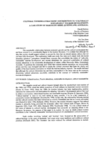 Cultural tourism attractions' contributions to 'culturally sustainable' tourism development: A case study of Maroochy Shire, Queensland, Australia