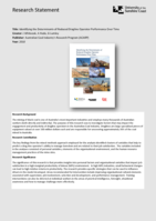 Identifying the Determinants of Reduced Dragline Operator Performance Over Time