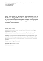 Backstroke Swimming: Exploring Gender Differences in Passive Drag and Instantaneous Net Drag Force