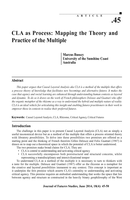 CLA as Process: Mapping the Theory and Practice of the Multiple