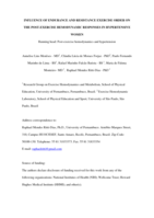 Influence of Endurance and Resistance Exercise Order on the Post-Exercise Hemodynamic Responses in Hypertensive Women