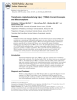 Transfusion-related acute lung injury (TRALI): Current concepts and misconceptions