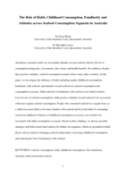 The Role of Habit, Childhood Consumption, Familiarity, and Attitudes Across Seafood Consumption Segments in Australia
