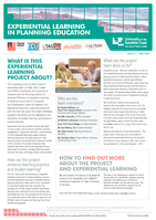 Experiential Learning in Planning Education Newsletter, Issue 1 / June 2012