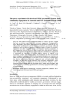 The great experiment with devolved NRM governance: lessons from community engagement in Australia and New Zealand since the 1980s