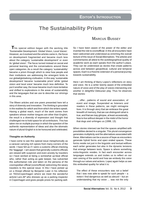 The Sustainability Prism