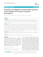 Evolution of multipartite mitochondrial genomes in the booklice of the genus Liposcelis (Psocoptera)