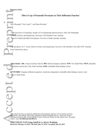 Effect of Age of Permeable Pavements on Their Infiltration Function