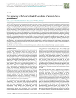 How accurate is the local ecological knowledge of protected area practitioners?