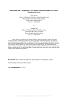Heterogeneity and curvilinearity of FDI-related productivity spillovers in China's manufacturing sector