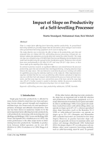 Impact of Slope on Productivity of a Self-levelling Processor