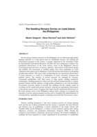 The seedling nursery survey on Leyte Island, the Philippines
