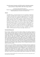 From drowning to bouncing: the SKIM model for informing academic processes that are energy-builders rather than energy-suckers