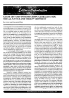 Globalization, Social Justice and the Environment