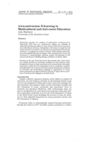 www.antiracism: the Contingencies and Practices of ICT Use in Multicultural and Antiracist Education