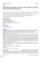 Assessing Video Games to Improve Driving Skills: A Literature Review and Observational Study