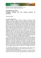 Humiliation and love: Villaggio, Benigini and the cultural politics of emotions