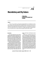 Macrohistory and City Futures