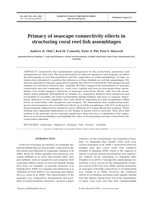 Primacy of seascape connectivity effects in structuring coral reef fish assemblages