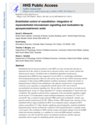 Endothelial control of vasodilation: Integration of myoendothelial microdomain signalling and modulation by epoxyeicosatrienoic acids