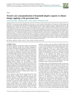 Toward a new conceptualization of household adaptive capacity to climate change: applying a risk governance lens