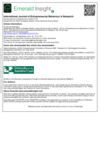 Entrepreneurial configurations of small firms