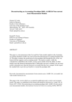 Deconstructing an accounting paradigm shift: AASB 116 non-current asset measurement models