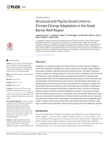 Structural and Psycho-Social Limits to Climate Change Adaptation in the Great Barrier Reef Region