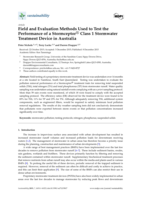 Field and Evaluation Methods Used to Test the Performance of a Stormceptor® Class 1 Stormwater Treatment Device in Australia