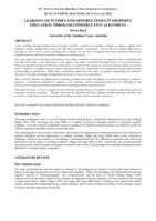 Learning outcomes and opportunities in property education through constructive alignment