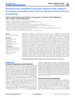Nondirective meditation activates default mode network and areas associated with memory retrieval and emotional processing
