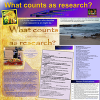 What counts as research? It is the researcher who decides what research is or might be