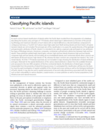 Classifying Pacific Islands