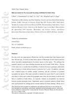 Risk assessment for Puccinia psidii becoming established in South Africa