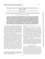 Nitrogen Control of Atrazine Utilization in Pseudomonas sp. Strain ADP
