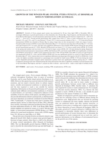 Growth of the winged pearl oyster, Pteria penguin, at dissimilar sites in Northeastern Australia