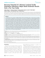 Recovery potential of a western Lowland Gorilla population following a major Ebola outbreak: Results from a ten year study