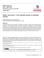 Going "old school": From bedside manner to deskside manner