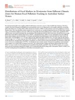 Distributions of fecal markers in wastewater from varying climatic zones for human fecal pollution tracking in Australian surface waters
