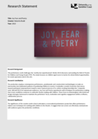 Joy Fear and Poetry