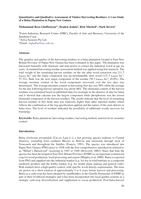Quantitative and Qualitative Assessment of Timber Harvesting Residues: A Case Study of a Balsa Plantation in Papua New Guinea